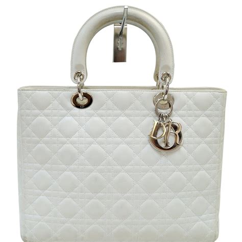 christian dior white bag